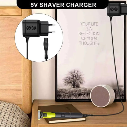 KVIFO 5V Shaver Adapter Charger Fit for Philips Norelco OneBlade QP2724 QP2834 QP1424 QP1924 QP4631 Shaver