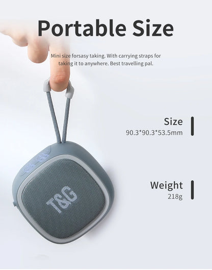 Bluetooth Speaker TG659 Mini Portable Wireless Powerful Speakers TWS BT 5.3 Sound Box HIFI Loudspeaker Supports TF Card Radio