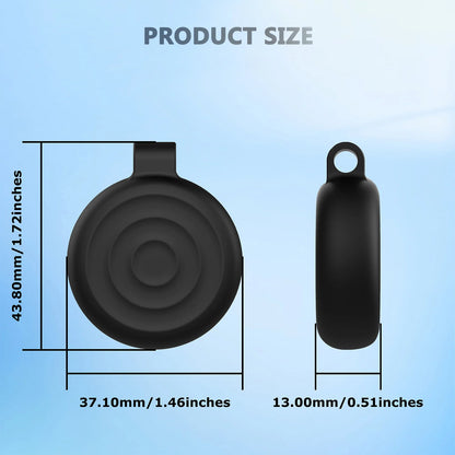 Upgraded Silicone Waterproof Airtag Keychain Holder Case for Airtag, Lightweight Anti-Scratch, for Luggage, Keys, Backpacks
