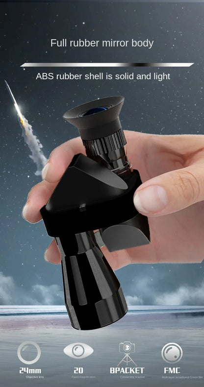 Portable high-definition monocular telescope with high magnification zoom, hunting, camping, mountaineering, outdoor fishing