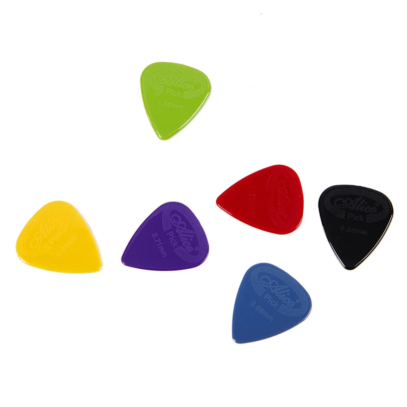 10pcs Alice Guitar Pick Non-slip Pick Nylon With Raised Surface Alice Guitar Finger Piece Non-slip Black And White Nylon Tuner