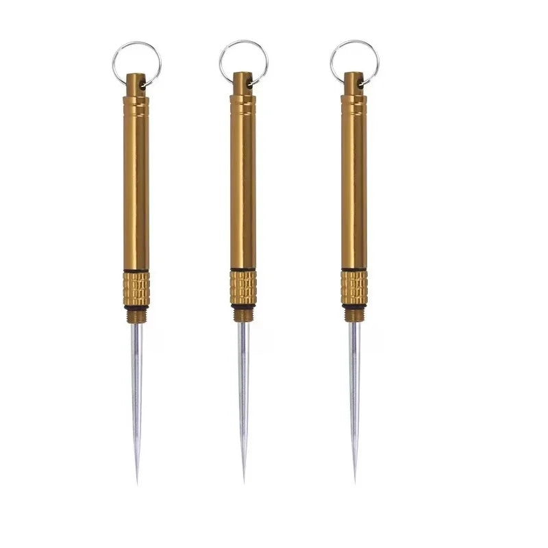 Outdoor Pocket Toothpick Titanium EDC Portable Mini Toothpick Fruit Fork Camping Tool Toothpick Tube Is More Durable Than Floss