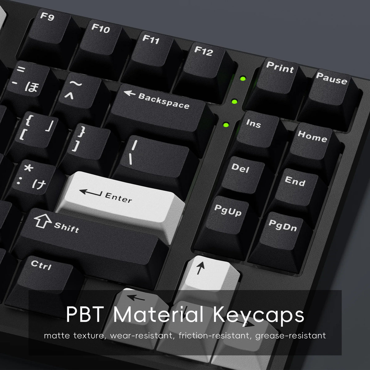 XVX Black White Dual Color Keycap Japan Korean Russian Cherry Profile Front Carving PBT For Magnetic Switch Mechanical Keyboard