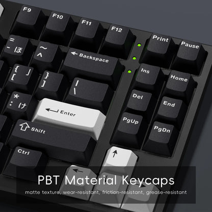 XVX Black White Dual Color Keycap Japan Korean Russian Cherry Profile Front Carving PBT For Magnetic Switch Mechanical Keyboard