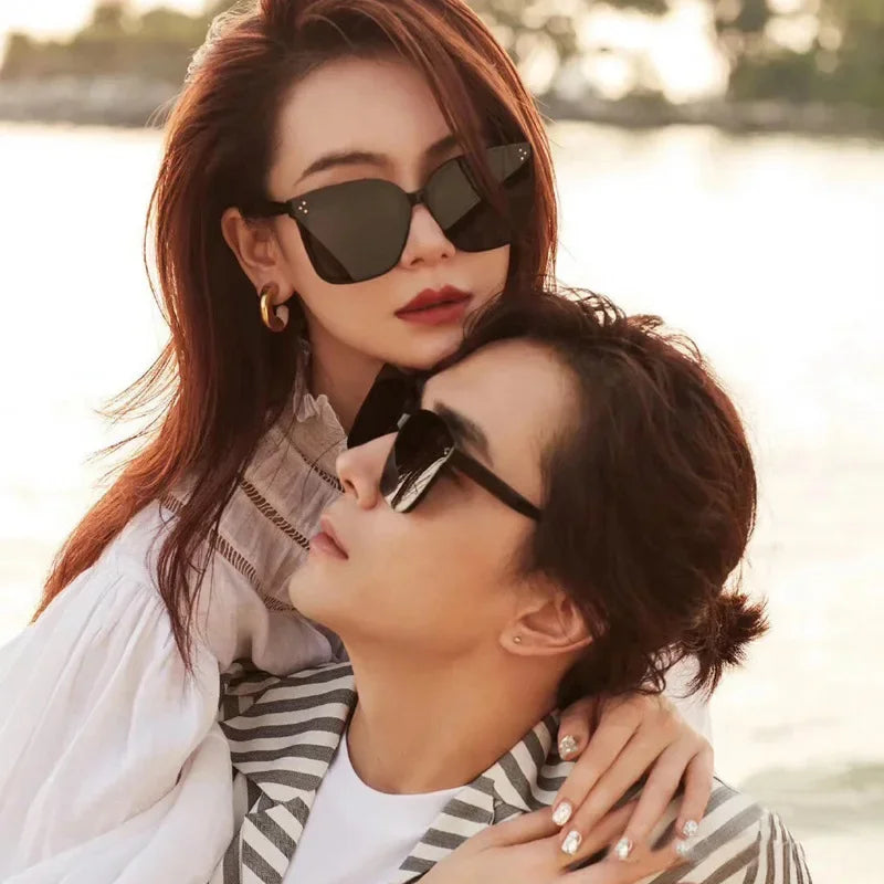 SZTZX New Trend Sunglasses For Women And Men Simple Design Decorative Glasses Car Driving Eyewear Unisex Sun Glasses UV400