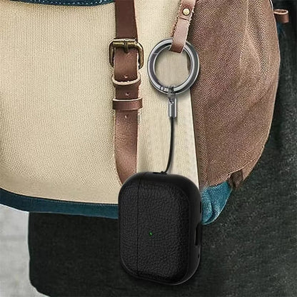 Luxury Leather Cover For AirPods 4 3 2 1 Business Earphones Cover For Apple AirPods Pro 1 2 Headset Shell With Hook Accessories
