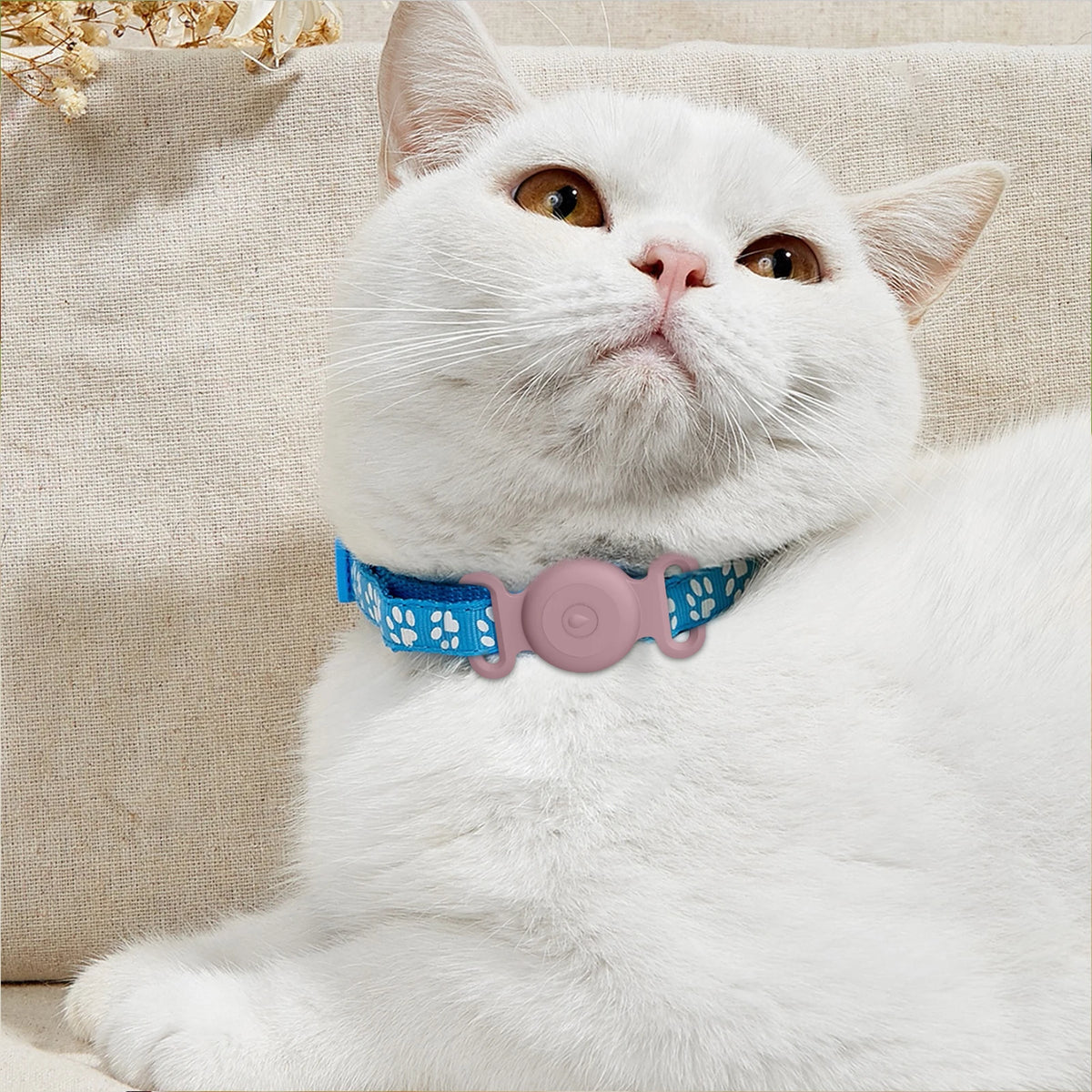 Waterproof Silicone Cover For Apple Airtag Case Double Ear Dog Cat Collar GPS Finder Protective Cases For Apple Air Tag Tracker