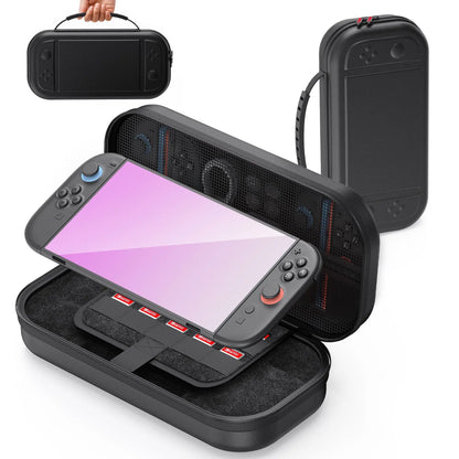 EAV Nylon Portable Hard Shell Storage Bag For Nintendo Switch 2 With Card Slot Anti Drop Waterproof Multifunctional Case