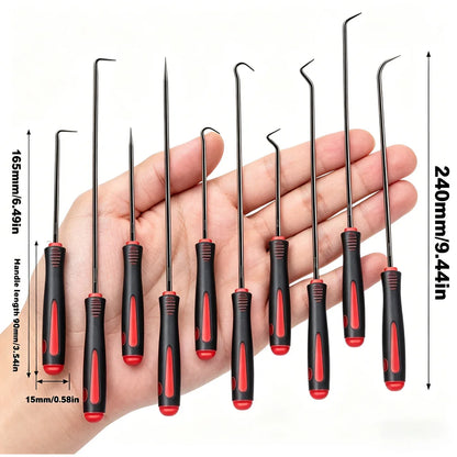 10/4Pcs Precision Pick and Hook Set, Car Auto Oil Seal/O-Ring Seal Gasket Pick Mini Precision Hooks Professional Puller Remover