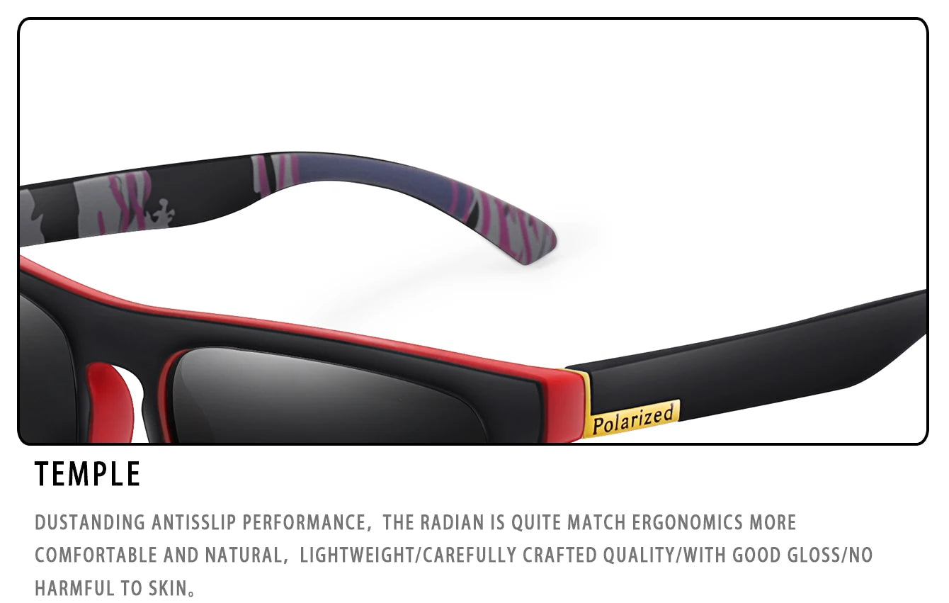 LOISRUBY Brand Polarized Cycling Sunglasses Men Car Driving Color Changing Bike Motorcycle Square Frame Hinking Festival