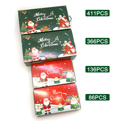 411/366/136/86Pcs of Christmas fishing lure set with storage box,  which is common in salt water and fresh water