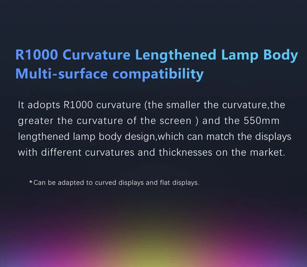 Youpin LYMAX Computer Monitor Table Lamp Curved Screen Desk Lamp Dimming Eye-Care Sound-sensitive Music Hang Gaming Light pro
