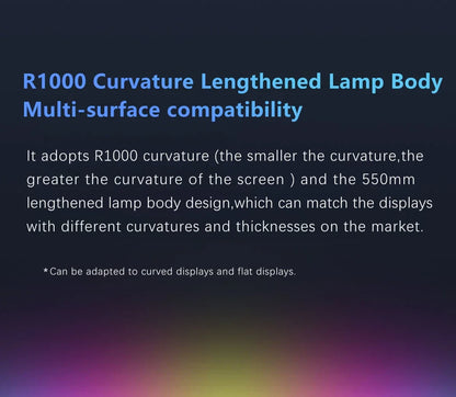 Youpin LYMAX Computer Monitor Table Lamp Curved Screen Desk Lamp Dimming Eye-Care Sound-sensitive Music Hang Gaming Light pro