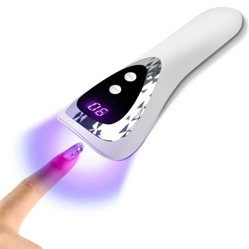 LINMANDA Handheld UV LED Nail Lamp USB Rechargeable Mini Manicure Lamp Nail Dryer With 5 Lamp Beads Quick Drying Gel Nail Polish