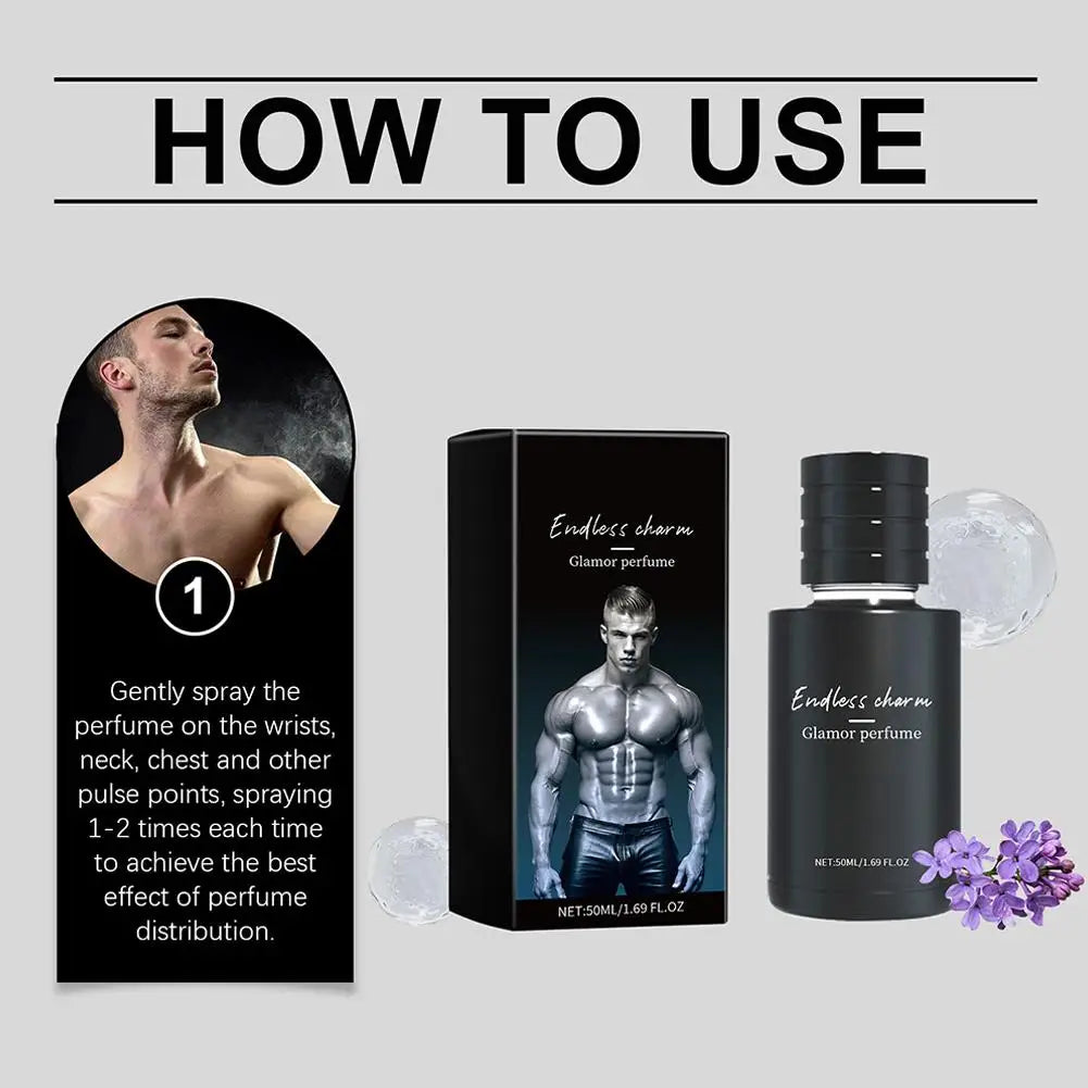 Men's Dating Spray Portable, Attractiveness Enhanced Fragrance, Rich Layered Scent Lasts All Day, Attractiveness Dating Spray