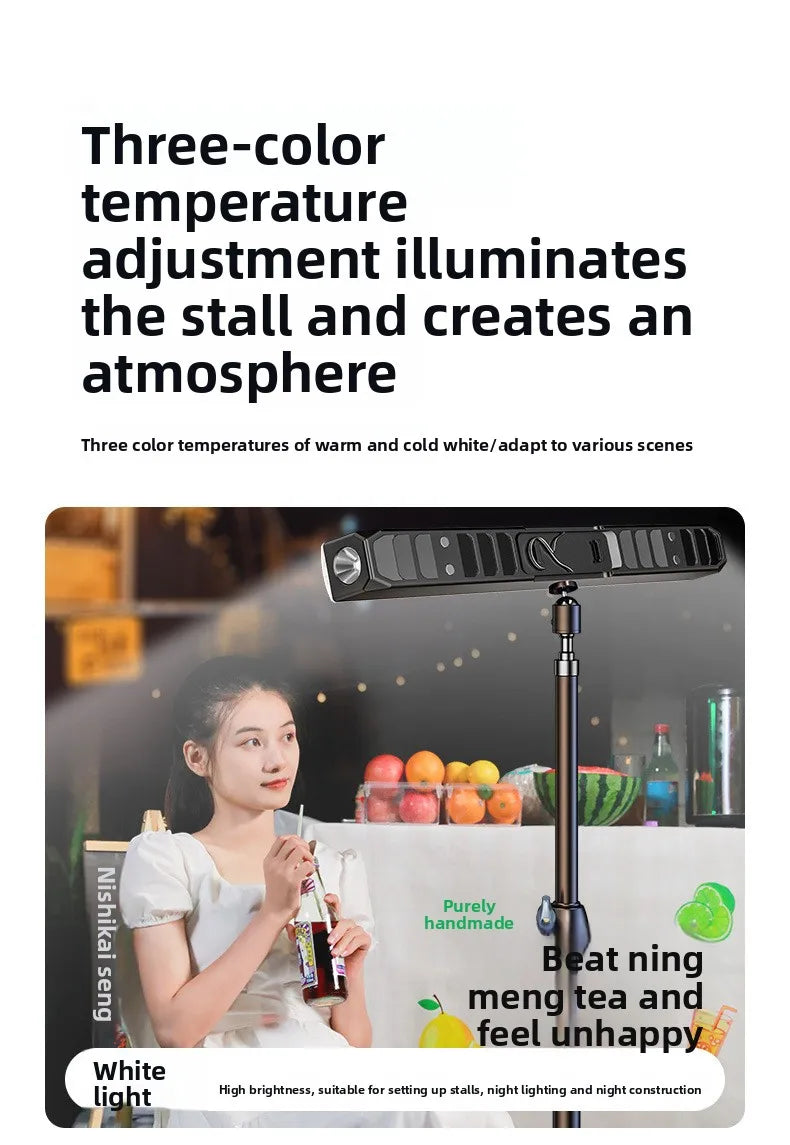 【High Power Magnetic LED Light Bar】2026 New Portable USB Rechargeable Work Light 3 Modes IP66 Waterproof Emergency Power Bank