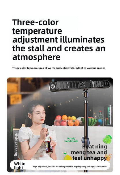 【High Power Magnetic LED Light Bar】2026 New Portable USB Rechargeable Work Light 3 Modes IP66 Waterproof Emergency Power Bank
