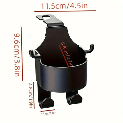 Car Supplies Seat Back Storage Rack1/2Multifunctional cup holder storage box with hookPPMaterial Beverage Phone Holder Car Mount