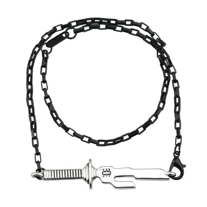 Anime Jujutsu Kaisen Fushiguro Toji Sword Necklace Spear Of Tianri Knife Pendant Cosplay Necklaces For Unisex Choker Jewelry