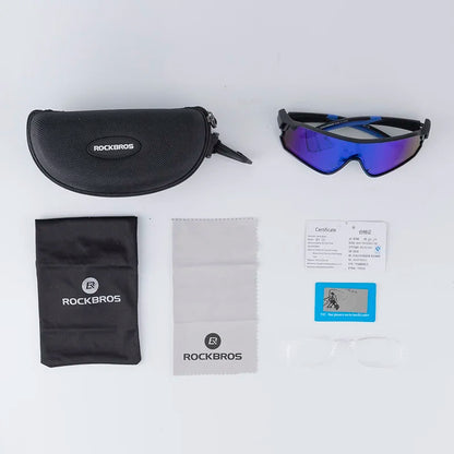 ROCKBROS Cycling Polarized Glasses MTB Road Bike Sunglasses UV400 Bicycle Sun Protection Light Unisex Bike Sports Equipment
