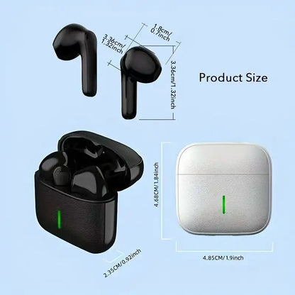 MINI5 Wireless earphones, Bluetooth 5.3 headphones with stereo bass, in-ear headphones with microphone, 20-hour playback time