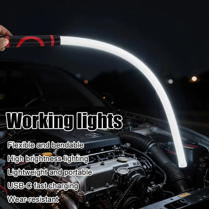 LED Light Strip Multifunctional Bendable Convenient High-power Maintenance Outdoor Flashlight Lighting Tool
