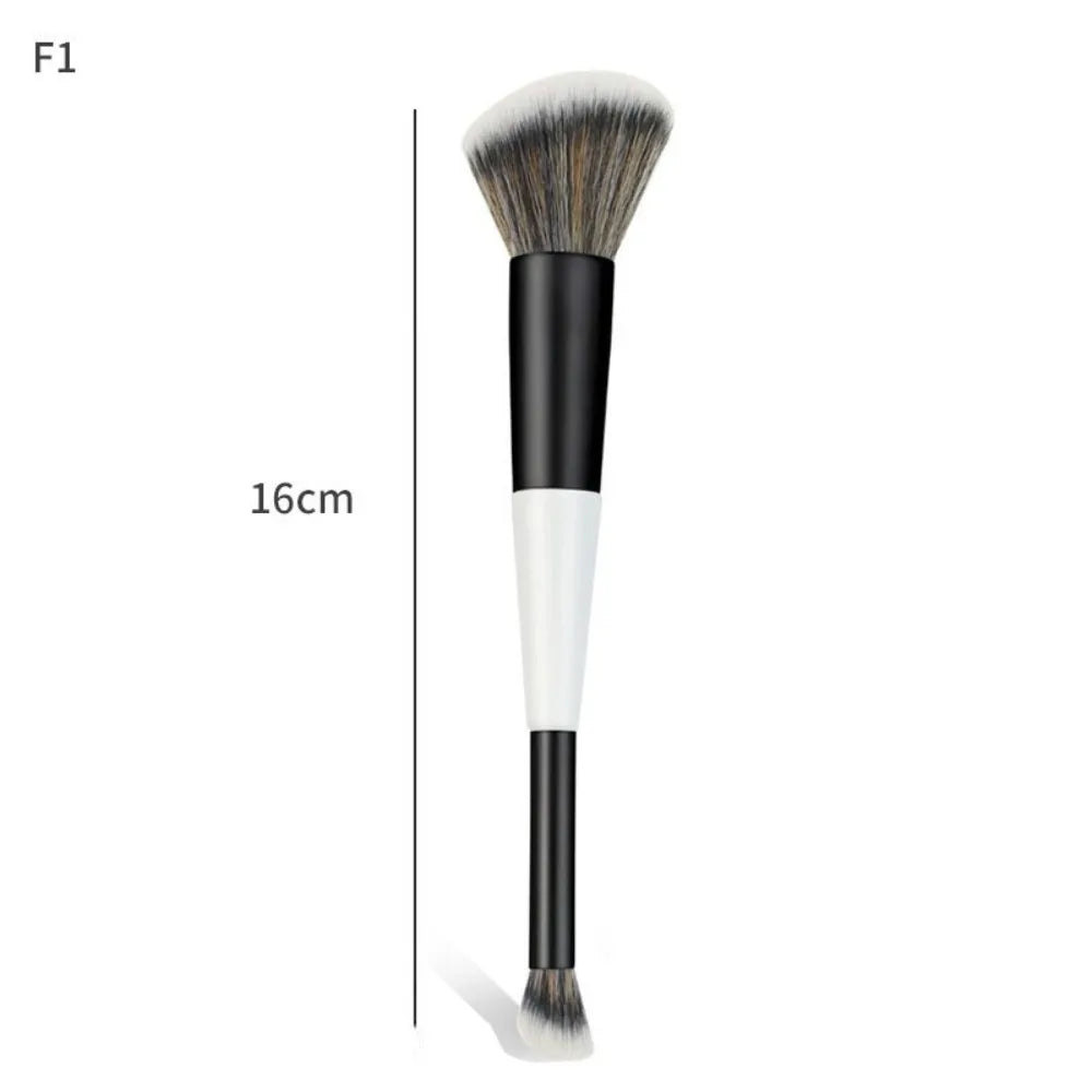 Dual-Ended F4 Contour Face Brush Multi-purpose High Coverage Eyeshadow Concealer Brushes Cosmetic Beauty Makeup Brushes