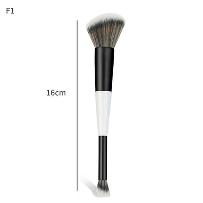 Dual-Ended F4 Contour Face Brush Multi-purpose High Coverage Eyeshadow Concealer Brushes Cosmetic Beauty Makeup Brushes