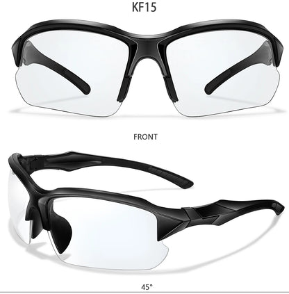 Photochromic Cycling Sunglasses Men Outdoor Sports Tactical Camouflage Goggles Vintage Driving Riding Fishing Windproof