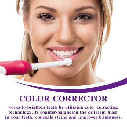 V34 Teeth Whitening Toothpaste 30ml Intensive Stain Remover for Yellow Teeth Plaque RemovalFresh Breath Oral Care Gum Protection
