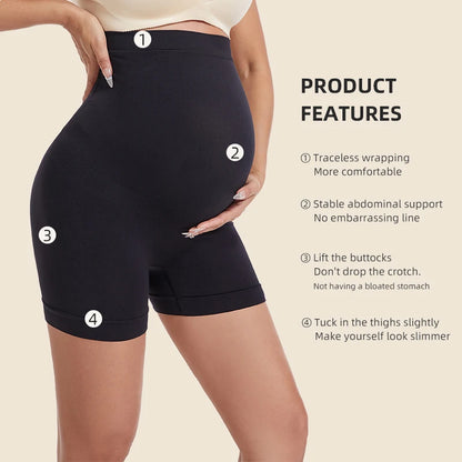 Seamless Panties for Women Boxer Safety Pants Comfort Pregnant Clothes Soft Breathable Maternity Underwear Plus Size Panties
