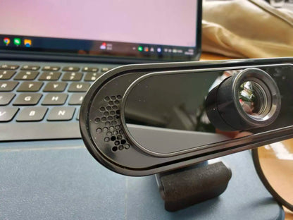 Webcam with Microphone, USB Computer Camera for Video Calls, Zoom, Teams, Streaming, Plug and Play for PC, Mac