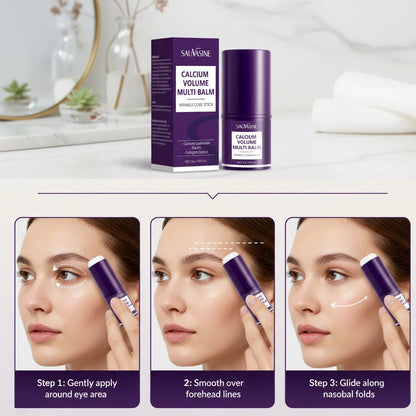 Calcium Volume Multi Balm for Smoothing Fine Lines Firms and Lifts Eye Skin Stick for Unisex Brightens& Moisturizes Skin