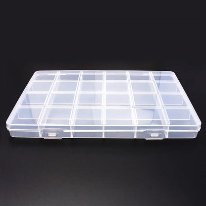 6–32 Compartment Plastic Storage Organizer Box for Beads, Jewelry & Craft Supplies