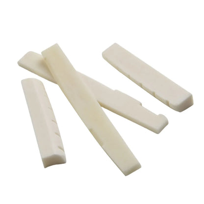 2 Sets 4 Pcs 6 String Acoustic Guitar Bone Bridge Saddle 72mm And Nut 43mm Cow Bone Nut Top Folk Pillow Folk Bottom Pillow