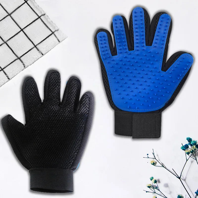 Cat Grooming Glove Pet Cat Comb Bathing Brush for Cats Hair Removal Massage Brush Soft Bristles Pet Grooming Cleaning Supplies