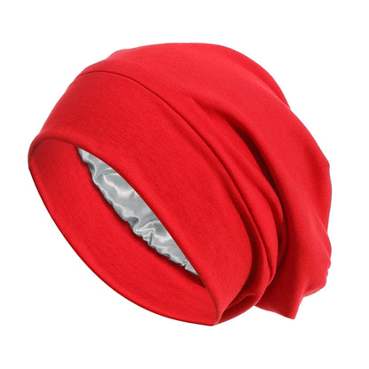 Indian Women Turban Satin Sleeping Cap Inner Hijab Hat Beanie Bonnet Muslim Bandana Hair Loss Headscarf Head Wrap Turbante Mujer