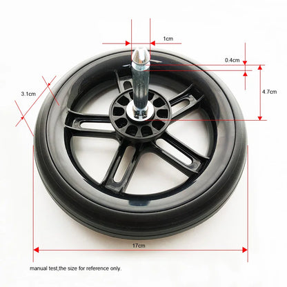 ONLY Melio 17CM Front Or Rear Wheel For Cybex Melio 2/3/Carbon/Pro Series Buggy Accessories Other Stroller Are NOT Compatible!!!