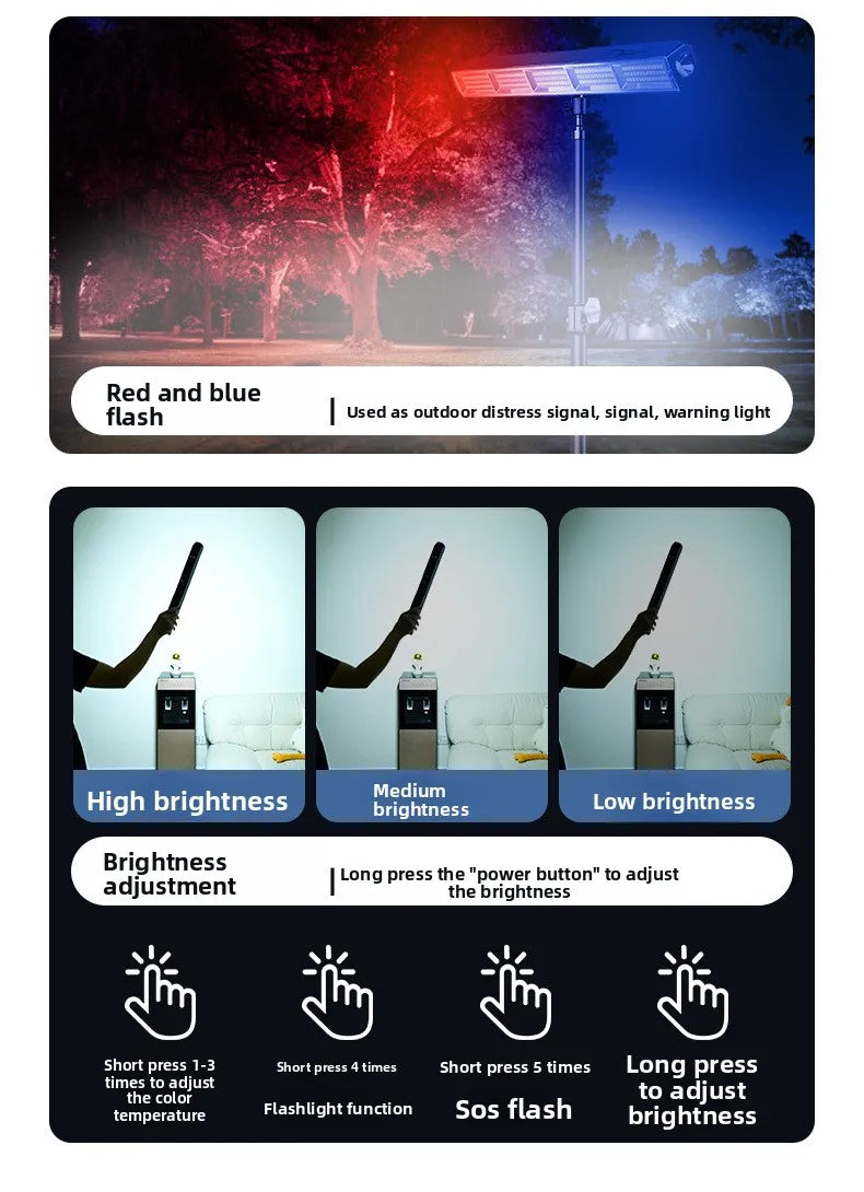 【High Power Magnetic LED Light Bar】2026 New Portable USB Rechargeable Work Light 3 Modes IP66 Waterproof Emergency Power Bank