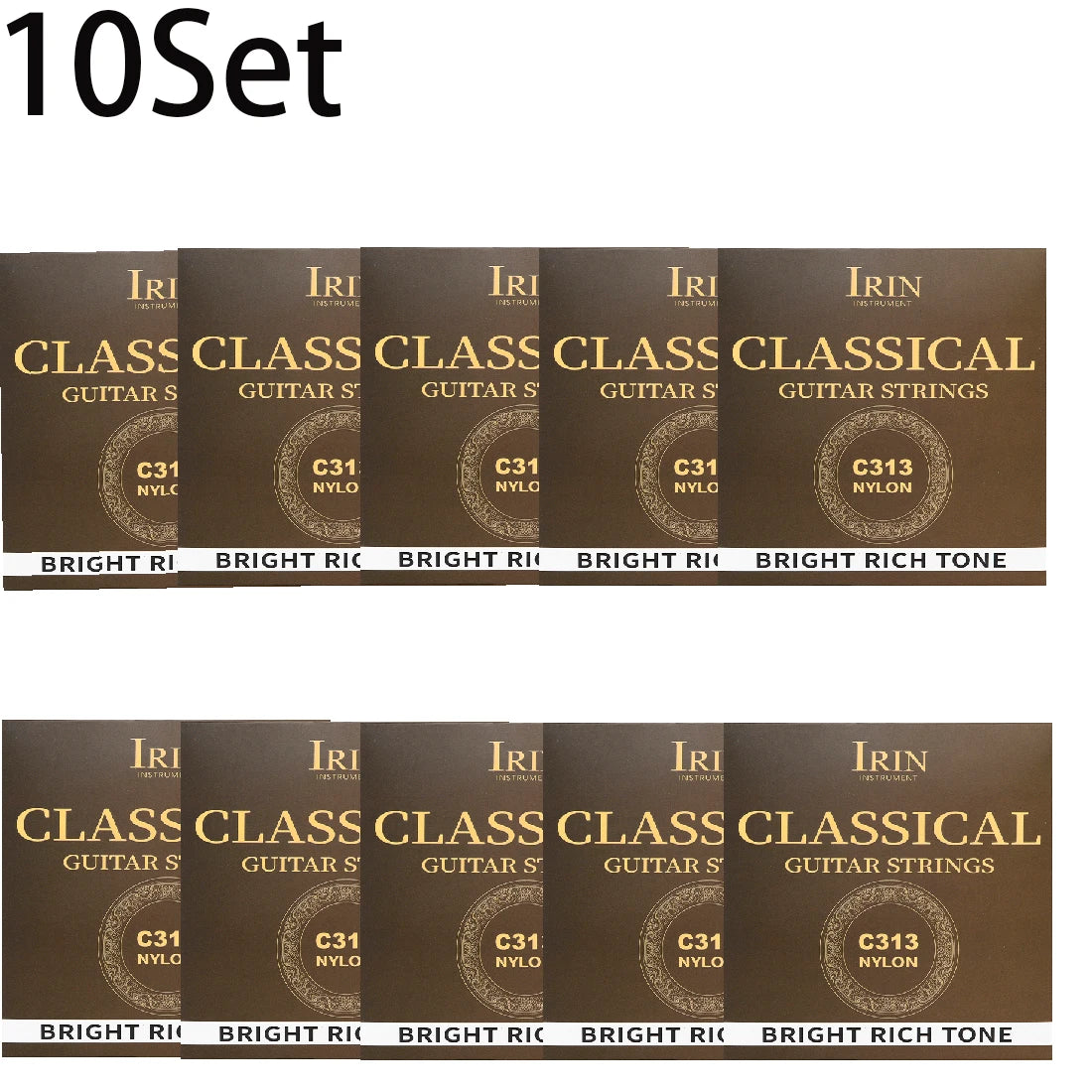 6 Pcs Strings Classical Guitar Strings Black Clear Nylon Guitarra Strings Sliver Plated Copper Wound String Guitar Accessories