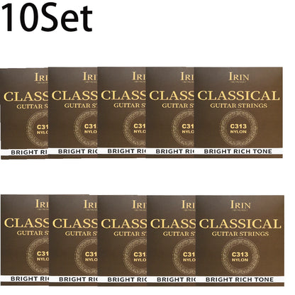 6 Pcs Strings Classical Guitar Strings Black Clear Nylon Guitarra Strings Sliver Plated Copper Wound String Guitar Accessories