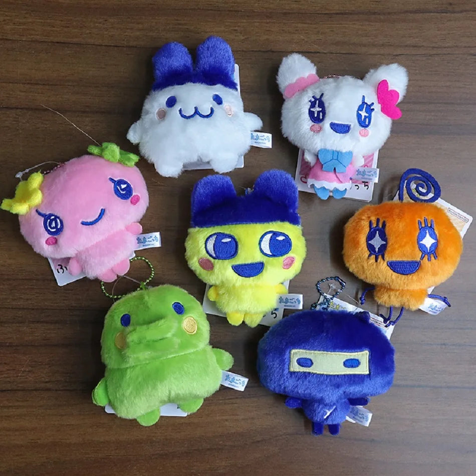 Hot Tamagotchi Anime Mametchi Plush Doll Keychain Kawaii Mimitchi Bag Doll Pendant Kuchipachi Cartoon Doll Cute Girly Gift