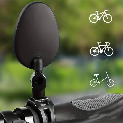 Bicycle Rearview Mirror 360 Rotate Adjustable Bike Rear View Mirror Wide-Angle Road Cycling Handlebar Universal MTB Accessories