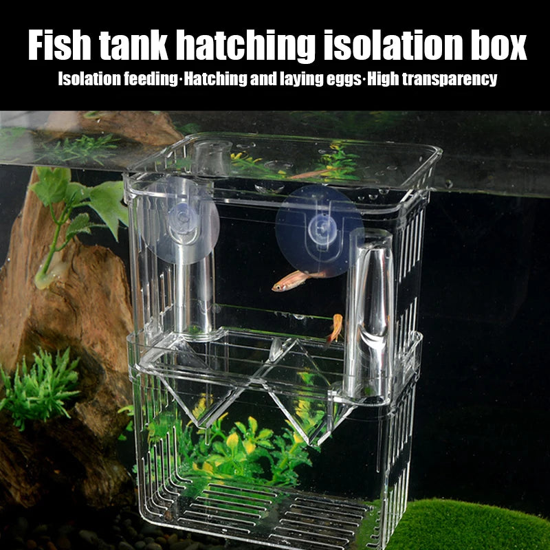 1PC Aquarium Fish Breeder Box Durable Betta Fish Tank Fish Breeding Isolation Box Hatching Incubator Box For Baby Fish Shrimp