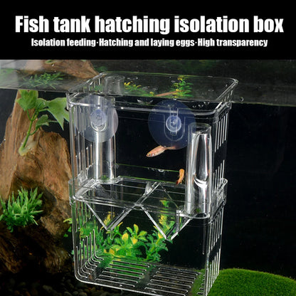 1PC Aquarium Fish Breeder Box Durable Betta Fish Tank Fish Breeding Isolation Box Hatching Incubator Box For Baby Fish Shrimp