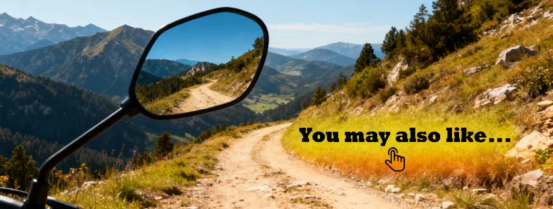 Universal Bike Handlebar Mirrors Motorcycle Rear View Mirror HD Wide Angle & 360° Rotating Back Sight Rearview Motorcycle Mirror