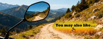 Universal Bike Handlebar Mirrors Motorcycle Rear View Mirror HD Wide Angle & 360° Rotating Back Sight Rearview Motorcycle Mirror