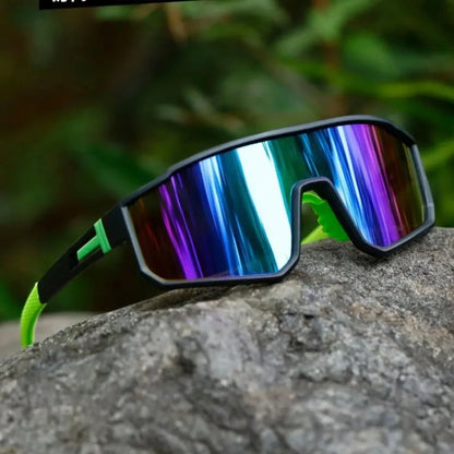2PCS Oversize Cycling Sunglasses UV400 Protective Outdoor Sports Climbing Driving Bike Glasses Men Women Bicycle Goggles
