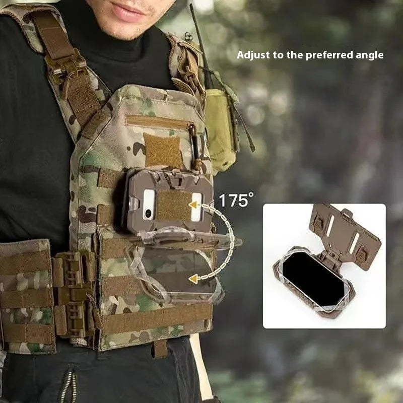 NEW Tactical MOLLE Folded Navigation Board Mobile Phones Navigator Holder Vest Chest Bag Admin Panel Hunting Vest Accessories
