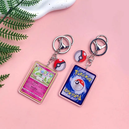1/43Pcs Pokémon Pikachu Bulbasaur Gold Saint Acrylic Keychain Backpack Pendant Bag Charms Accessories Decoration Holiday Gifts